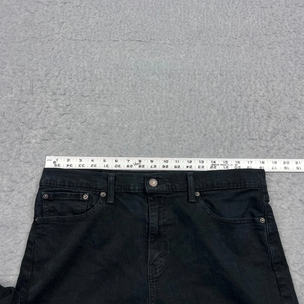 Levis 511‎ Jeans Men's 36x32 Black Tapered Leg Slim Stretch Red Tab Dark Denim
